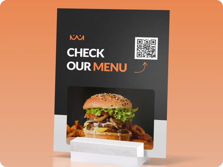 QR codes in Menus